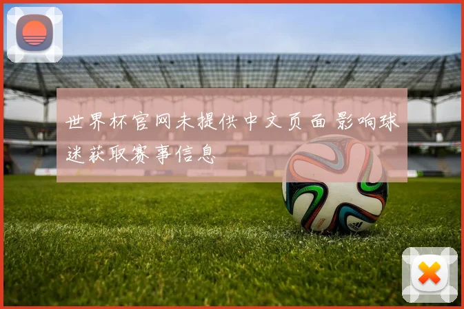 世界杯官网未提供中文页面 影响球迷获取赛事信息